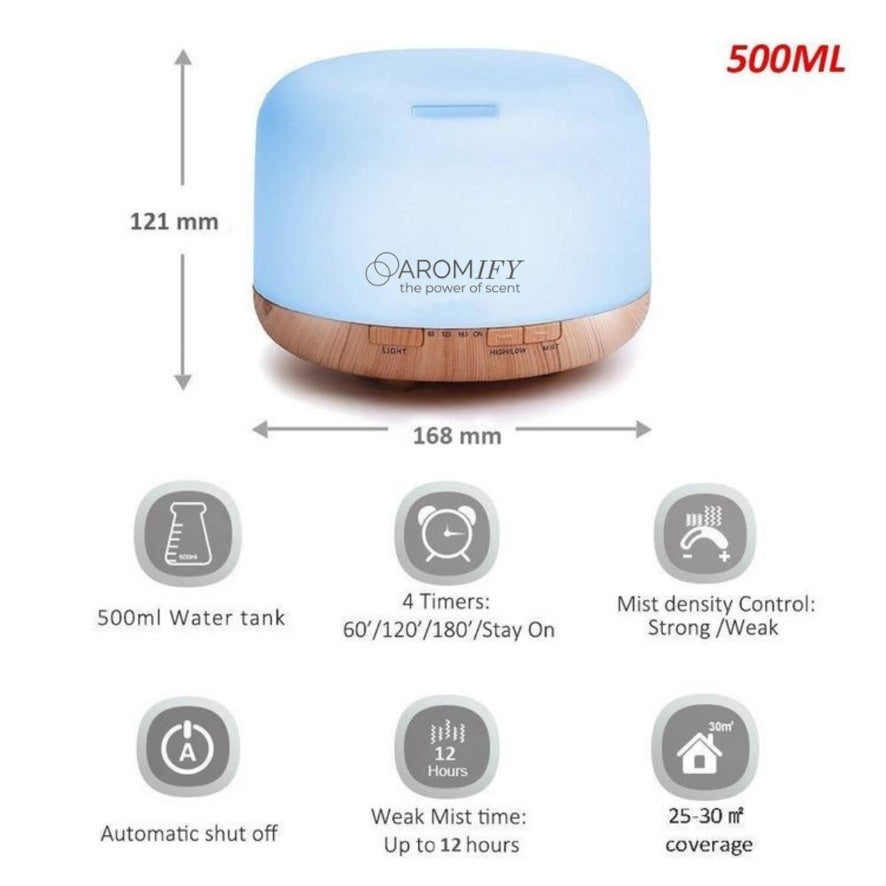 Humidificador eléctrico 500ml